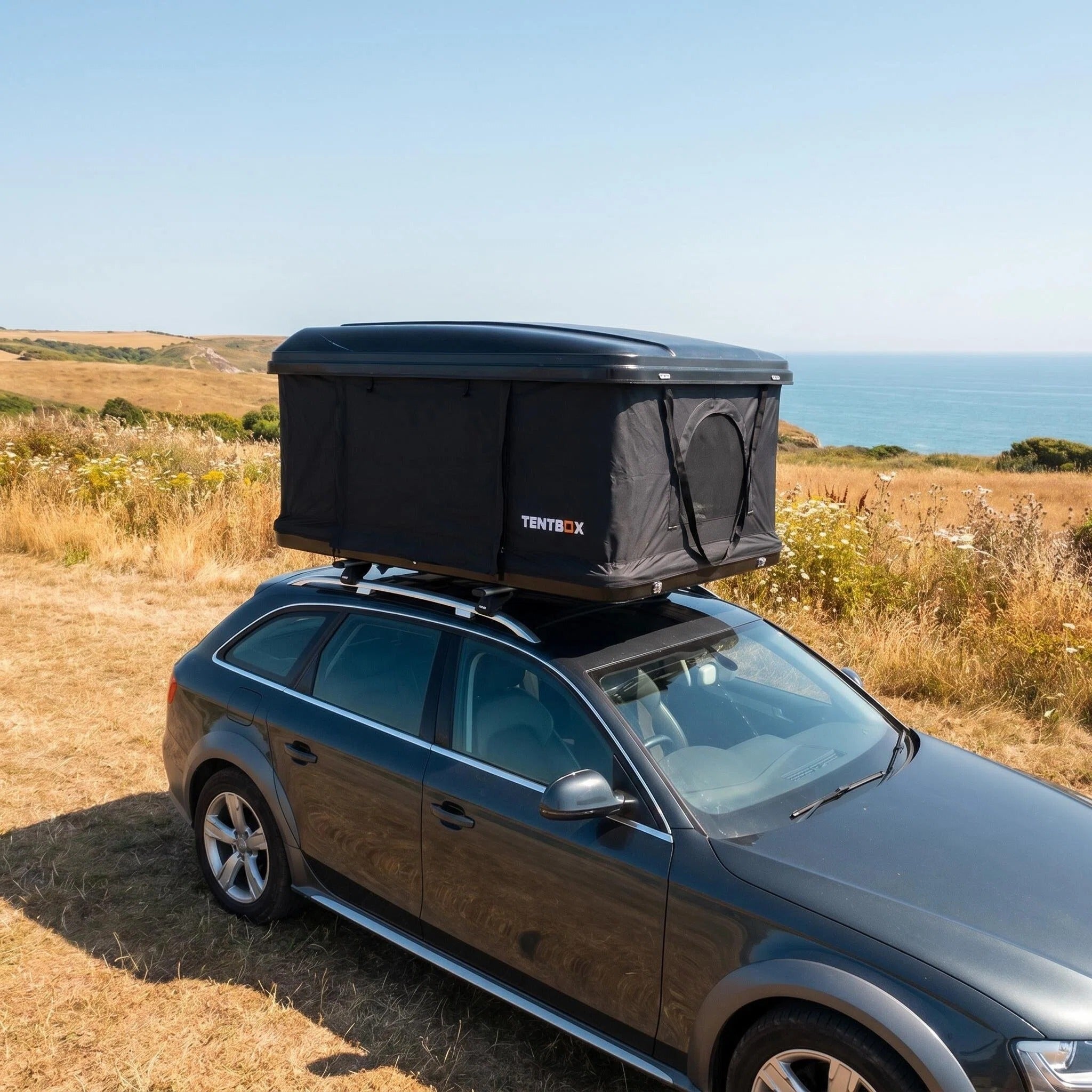 Soft Shell Rooftop Tent, Waterproof Car Roof Tent with Ladder for Camping