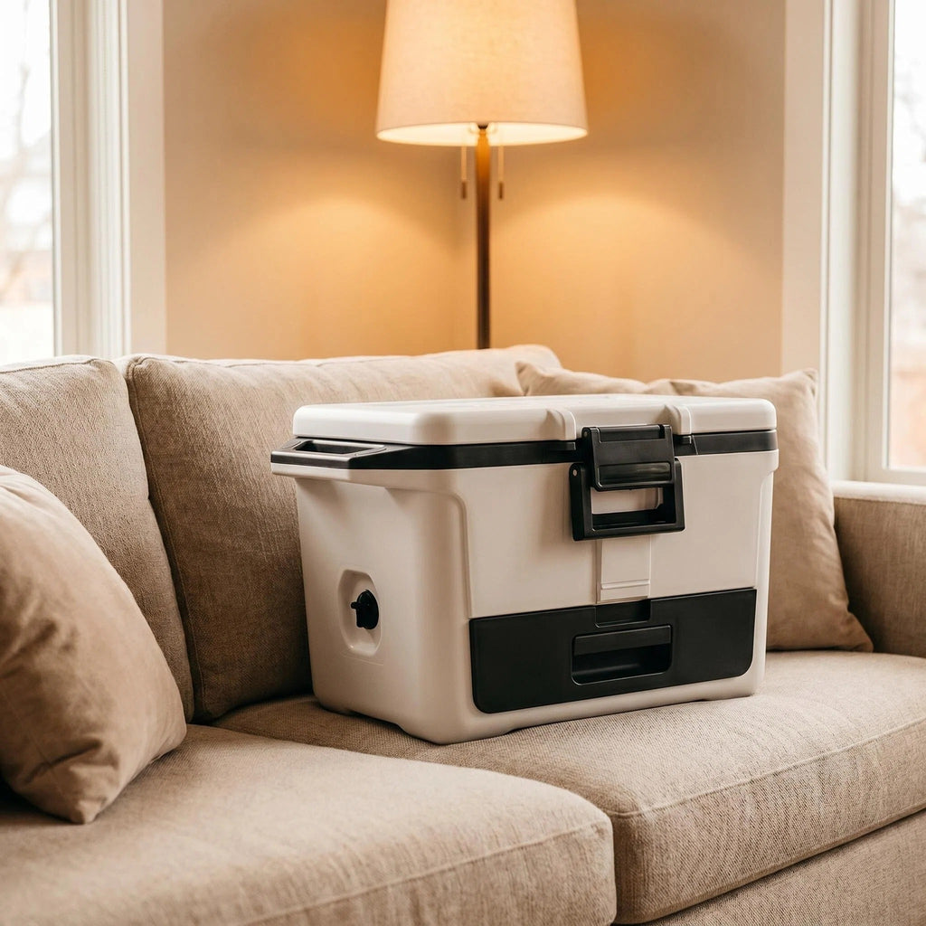 Long-Lasting Chill Cooler with Storage Drawer, Ice Retention Hard Cooler