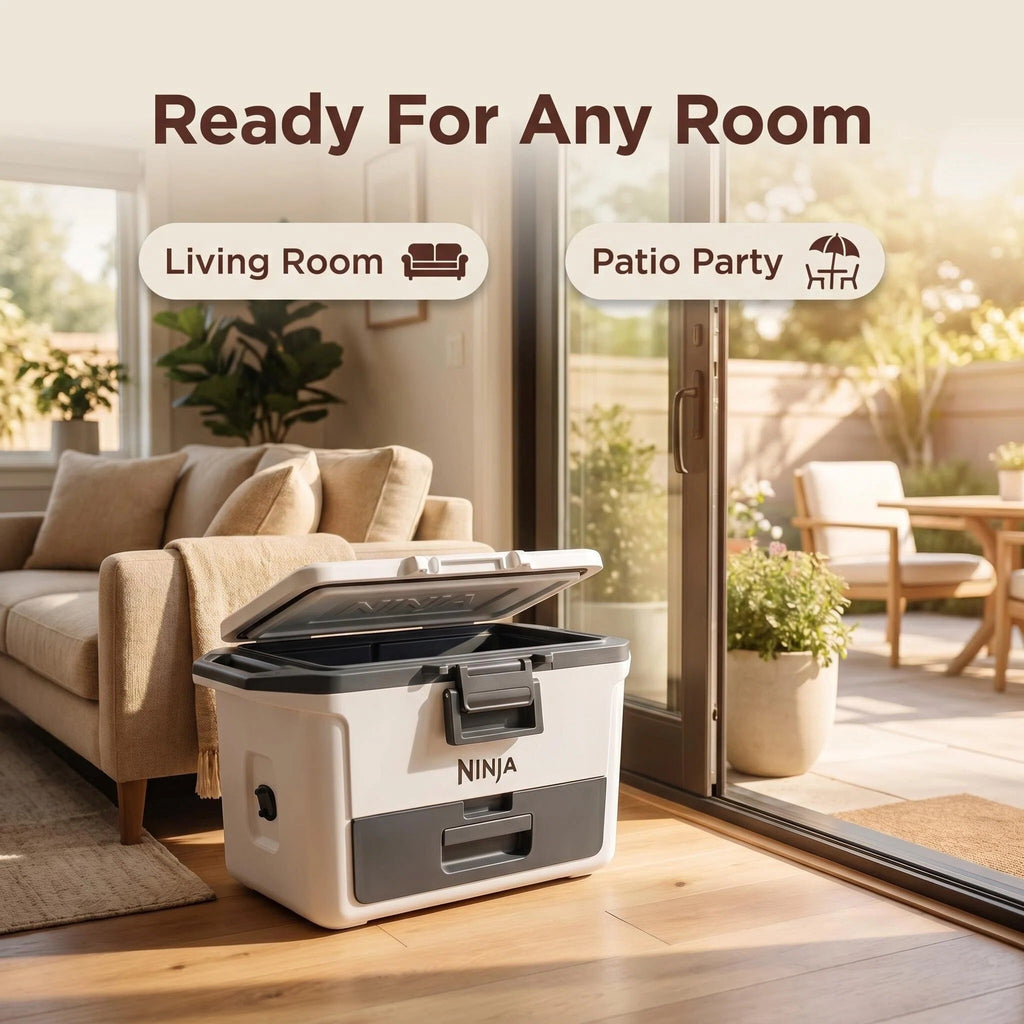 Long-Lasting Chill Cooler with Storage Drawer, Ice Retention Hard Cooler